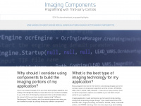 imaging-components.com Webseite Vorschau
