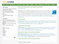 find-croatia.com Webseite Vorschau