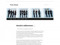 pure-voices.at Webseite Vorschau