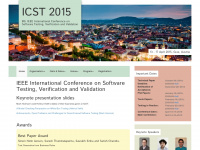 icst2015.ist.tu-graz.ac.at Webseite Vorschau