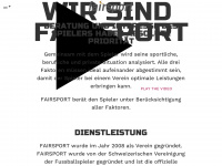 fairsport.ch Webseite Vorschau