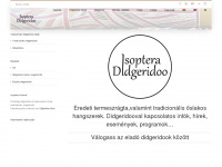 didgeridoo.hu Webseite Vorschau