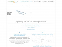 airportcitycab.at Webseite Vorschau