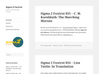 sigma2foxtrot.com Webseite Vorschau
