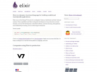 elixir-lang.org Webseite Vorschau