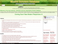 muslimscholars.info Webseite Vorschau