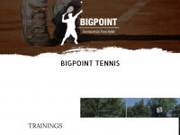 bigpoint-tennis.ch Webseite Vorschau