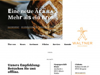 baeckerei-waltner.at Webseite Vorschau
