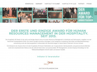 hospitality-award.de Webseite Vorschau