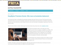 friya.at Webseite Vorschau