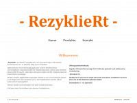 rezykliert.ch Webseite Vorschau