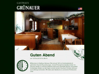 gasthaus-gruenauer.com Webseite Vorschau