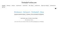 tierbedarf-online.com Webseite Vorschau