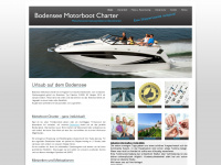 bodensee-motorboot-charter.de Webseite Vorschau