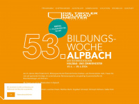 bildungswoche-alpbach.at Webseite Vorschau