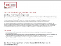 exi-gutschein-mannheim.de Webseite Vorschau