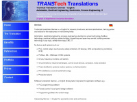 transtechtranslations.co.uk Webseite Vorschau