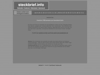 steckbrief.info Webseite Vorschau
