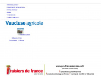 vaucluse-agricole.com Webseite Vorschau