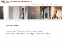 kulturmuehle-perwenitz.de Webseite Vorschau