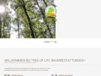 tree-of-life-baumbestattungen.de Webseite Vorschau