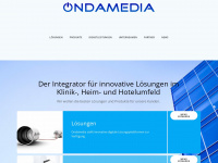 ondamedia.ch Webseite Vorschau
