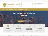 europaeischer-hof.com Webseite Vorschau