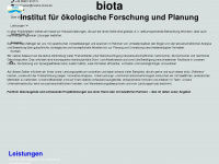 institut-biota.de Webseite Vorschau