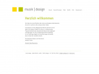 musikdesign.info Webseite Vorschau