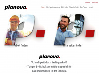 planova.ch Webseite Vorschau
