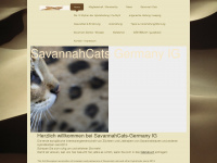 savannahcats-germany.de Webseite Vorschau