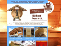 holzzuber-sauna-bayern.de Webseite Vorschau