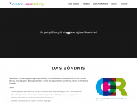 buendnis-freie-bildung.de Webseite Vorschau