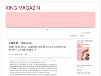 xing-magazin.at Webseite Vorschau