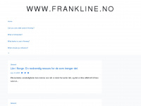 frankline.no Webseite Vorschau