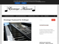 einsteiger-keyboard.de Webseite Vorschau