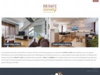 private-living.at Webseite Vorschau