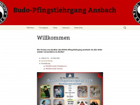 budo-pfingstlehrgang-ansbach.de Webseite Vorschau