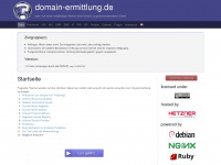 domain-ermittlung.de Webseite Vorschau