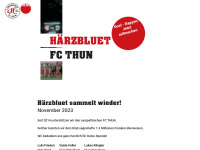 herzblut-fc-thun.ch Webseite Vorschau