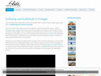 surfcamp-in-portugal.de Webseite Vorschau