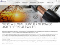 synergy-cables.com Webseite Vorschau