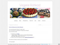 veganerohkost.de Webseite Vorschau