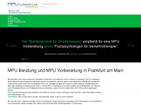 vorbereitung-mpu-frankfurt.de Webseite Vorschau