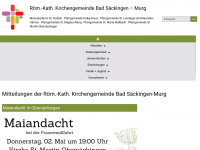 seelsorgeeinheit-badsaeckingen-murg.de Webseite Vorschau