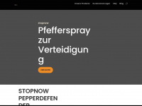 stopnow-pfefferspray.de Webseite Vorschau