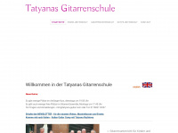 tatyanas-gitarrenschule.de Webseite Vorschau
