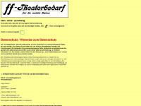 theaterbedarf.com Webseite Vorschau
