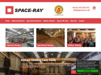 spaceray.co.uk Webseite Vorschau