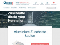 gleich-aluminium-shop.de Webseite Vorschau